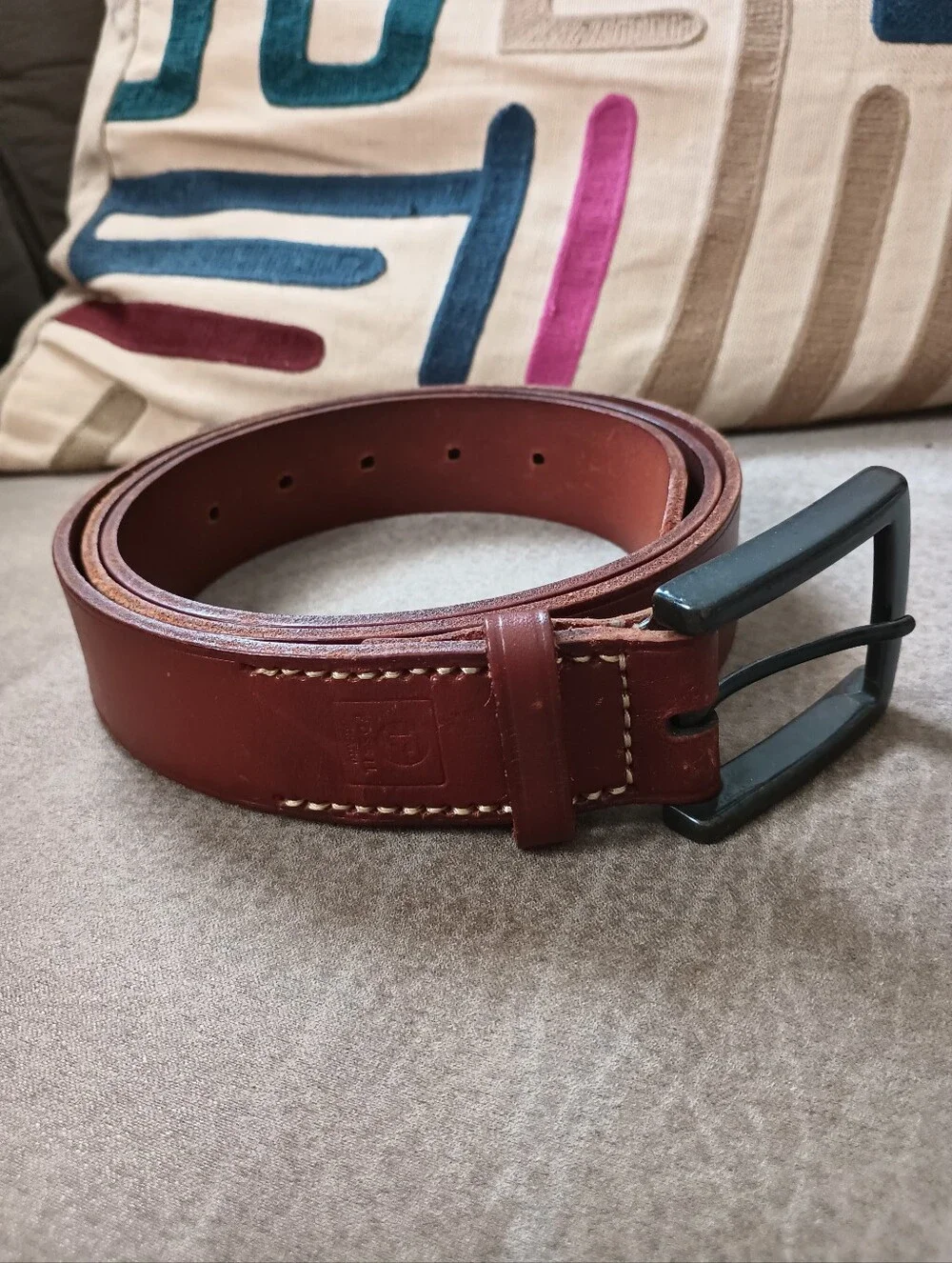 Fossil Belt Mens 6315200 Brown Cow Hide Size 44